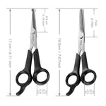 Professional Pets Grooming Scissors Set Stainless Steel Dog Eye scissors Thinning Shears for Dogs and Cats, Home pet grooming Tool kit 1.6371 Eye Scissors + 6373 Thinning Scissors