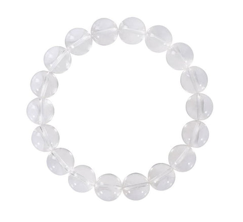 Adabele Natural Gemstone Bracelet 7.5 inch Stretchy Chakra Gems Stones 8mm (0.31") Beads Healing Crystal Quartz Women Men Girls Gifts (Unisex) Grade A Clear Crystal 7.5 Inches
