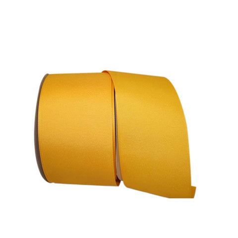 Reliant Ribbon Grosgrain Texture Ribbon, 3 Inch X 50 Yards, Yellow Gold