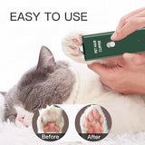 Feet Hair Trimmer,Tileon Dog Clippers,Quiet Washable USB Rechargeable Cordless Dog Grooming Kit,Electric Pets Hair Trimmers Shaver Shears for Dogs and Cats Green Green 2 Blades