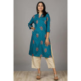 in. fuse by Shoppers Stop Polyester Embroidered Full Length Women's Palazzos