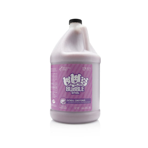 Bubble Bros. Oatmeal Dog Conditioner, Gallon - Naturally Derived Ingredients, Moisturizes and Conditions The Skin and Coat of Your Pets, Loosens Mats and Tangles in The Hair, Soothes Dry Itchy Skin