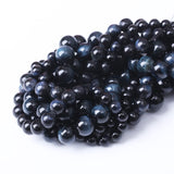 36PCS 10MM AAA Blue Black Tiger Eye Stone Beads Natural Gemstone Bead Crystal Healing Energy Jewelry Making DIY 15 inches