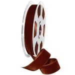 Morex Ribbon Nylon, 7/8 inch by 11 Yards, Rust, Item 01225/10-415 Nylvalour Velvet Ribbon 7/8" x 11 yd