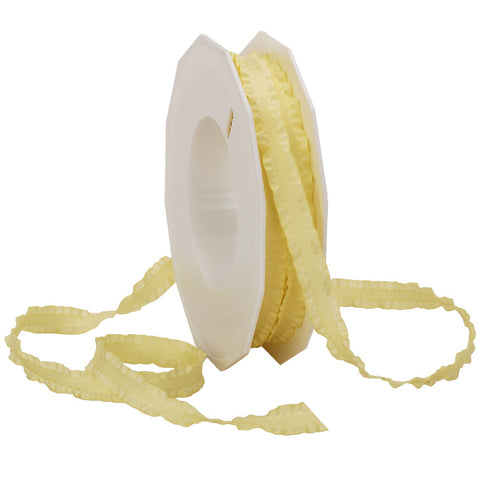 Morex Ribbon Double Ruffle Ribbon, 3/8-Inch by 16.5-Yard, Maize (96502/15-705)