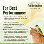 Sweet PDZ - Healthy World Pet Deodorizer - Pet Habitat & Litter Box Additive - 3.5 lbs