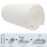 AK TRADING CO. High Density Upholstery Foam Cushion, Polyurethane Foam Sheet - Made in USA - 5" H x 24" W x 72" L,White 5x24x72