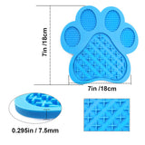 Mycicy Dog Lick Pad, Dog Washing Distraction Device, Slow Eating Dog Mat with Super Suction for Dog Licking Peanut Butter, Pet Bathing, Grooming and Dog Training Ocean Blue