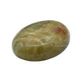 Yellow Aquamarine Palm Stone - Pocket Massage Worry Stone for Natural Body Chakra Balancing, Reiki Healing and Crystal Grid Yellow Aquamarine