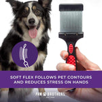 Ryan's Pet Supplies Paw Brothers Two-Sided Slicker Brush for Dogs, Firm, Small 1 Count (Pack of 1)