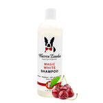 Warren London Magic White Dog Shampoo | Whitening Shampoo for White Dogs & Lighter Dog Coats | Puppy and Cat Safe Grooming Supplies | Cherry Scent | Made in USA | 17oz Magic white/17 Fl Oz