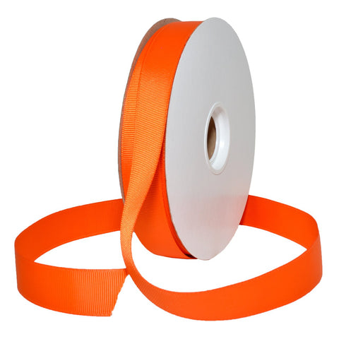 Morex Ribbon Polyester Grosgrain Ribbon, 7/8" x 50 Yd, Torrid Orange
