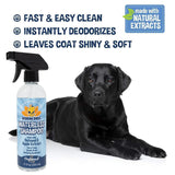 New Waterless Dog Shampoo | Natural Dry Shampoo for Dogs or Cats No Rinse Required | Made with Natural Extracts | Vet Approved Treatment - Made in USA - 1 Bottle 17oz (503ml) Oatmeal & Apple Waterless