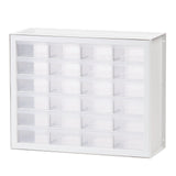 IRIS 24 Drawer Parts Cabinet, White 24 Drawers