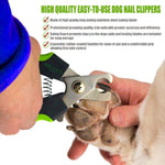 Dog Nail Clippers with Safety Guard - Superior Sharpness - Veterinarian Designed - Suitable for Large Dogs - Stainless Steel Dog Nail Trimmers
