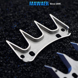 MAWAER 2Pcs 4 Point Shear Cutter Blade Sheep Shear Clipper Replacement Blades for Oster, Lister, Heiniger Sheep Clippers, Detachable Animal Trimmer Shears for Grooming Goats Lambs Llamas Alpacas 4 Point X 2