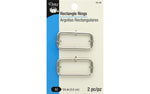 Dritz 781-65 Rectangle Rings, Nickel, 1-1/2-Inch 2-Count