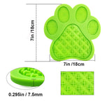 Mycicy Dog Lick Pad, Dog Washing Distraction Device, Slow Eating Dog Mat with Super Suction for Dog Licking Peanut Butter, Pet Bathing, Grooming and Dog Training Green