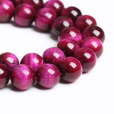 6mm 60PCS Natural Rose Pink Tiger Eye Stone Beads Crystal Spacer Round Loose Beads for Jewelry Making DIY Bracelet Accessories Strand 15 inches Energy Healing Power Rose Tiger Eye Stone 6mm
