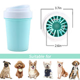 Dog Paw Cleaner Pet Paw Washer For Dogs Muddy Paws Cleaner Paw Brushes Easy Disassemble and Install Dog Foot Washer Petite BlueGreen