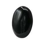 Black Agate Palm Stone - Pocket Massage Worry Stone for Natural Body Chakra Balancing, Reiki Healing and Crystal Grid Black Agate