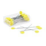 Dritz 3010 Flat Flower Pins, 2-Inch (50-Count) , Yellow