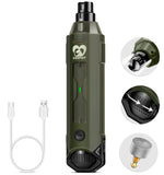 Casfuy 6-Speed Dog Nail Grinder - Newest Enhanced Pet Nail Grinder Super Quiet Rechargeable Electric Dog Nail Trimmer Painless Paws Grooming & Smoothing Tool for Large Medium Small Dogs (Army Green) Army Green
