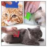 6 Pcs Pet Flea Combs, Dog Cat Combs, Hair Removal Massaging Shell Combs, Pet Combs for Removal Dandruff, Hair Stain(Random Colour)
