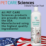 PET CARE Sciences 16 fl oz Dog Whitening Shampoo - Dog Shampoo for White Dogs - Puppy Shampoo for White Coats - Hair and Fur Whitener for Dogs - Made in The USA…