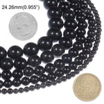 Natural Stone Beads 6mm Obsidian Gemstone Round Loose Beads Crystal Energy Stone Healing Power for Jewelry Making DIY,1 Strand 15"