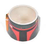 Star Wars for Pets Boba Fett Dog Food or Water Bowl | Ceramic 3D Design Pet Food Bowl in Boba Fett Design | Official for Pets Products & Gifts for Fans, 6 Inch (FF19640) Boba Fett 3D