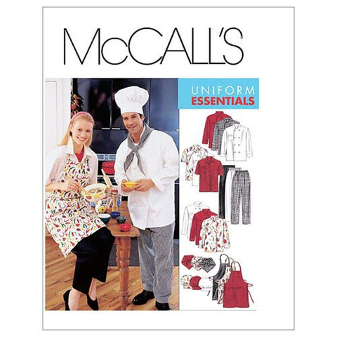 McCall's Patterns M2233 Misses' and Men's Jacket, Shirt, Apron, Pull-On Pants, Neckerchief and Hat, Size XXL XX-Large