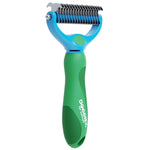 Doggiez Pet Supplies - Dog and Cat Dematting and Deshedding Tool - Double Sided Undercoat Rake Comb & Detangler - Cat Brush Dog Shedding Brush for Matted Hair, Long Fur and Shedding Coat Grooming
