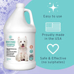 PET CARE Sciences 1 Gallon Dog Whitening Shampoo - Dog Shampoo for White Dogs - Puppy Shampoo for White Coats - Hair and Fur Whitener for Dogs - Made in The USA