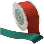 May Arts 1-1/2-Inch Wide Ribbon, Red and Green Reversible Grosgrain Red/Green