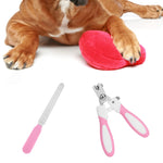 cobee Dog Nail Clipper with Nail File, Stainless Steel Cat Nail Clipper Professional Pet Nail Clipper Suitable for Puppies Kittens with Safety Lock and Protective Guard to Avoid Over Cutting (Pink) Pink