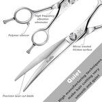 Fengliren High-end Professional Dog Grooming Curved Scissors Pet Curved Shears 7.5 Inches Extremely Very Sharp Made Of Advanced Stainless Steel Alloy By Hand For Dog Cat And Horse Breeder