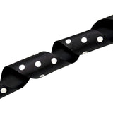 Morex Ribbon Grosgrain Dot Ribbon, 1-1/2-Inch by 20-Yard Spool, Black with White Dots, (3908.38/20-030) Black (White Dots) 1.5 x 20 YD