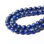 8mm 45PCS Natural Lapis Lazuli Gemstone Beads AAA+ Round Loose Stone Beads for Jewelry Making Crystal Energy Stone Healing Power DIY Gift Lapis Lazuli Stone 8mm