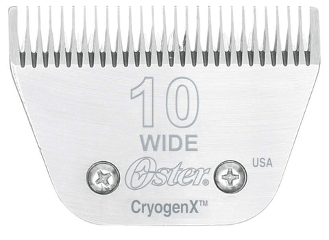 Oster CryogenX Detachable Pet Clipper Blade, Size 10 Wide (078919-446-005) 10 W: 3/32" (2.4mm)
