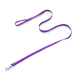AMAGOOD 6 FT Puppy/Dog Leash, Strong and Durable Traditional Style Leash with Easy to Use Collar Hook,Dog Lead Great for Small and Medium and Large (Purple,5/8" x 6 Feet) 5/8 in x 6 ft Purple