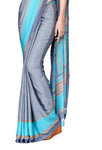 Uniform Sarees Corp Women Silk Crepe Saree With Blouse Piece