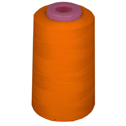 LA Linen 100% Polyester Cone Serger Thread, Orange A224