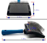 Extra Long Pin Slicker Brush for Dog-Slicker Brush for Dogs Goldendoodles,Large Firm Deshedding Pet Undercoat Grooming Tool-25mm(1") Round handle
