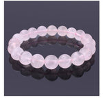 Adabele Natural Gemstone Bracelet 7.5 inch Stretchy Chakra Gems Stones 8mm (0.31") Beads Healing Crystal Quartz Women Men Girls Gifts (Unisex) Rose Quartz 8.0 Inches