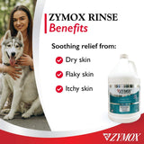 Zymox Medicated Pet Rinse, 1 Gallon
