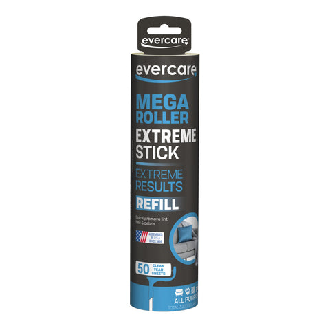 Evercare Large Surface Mega Pet Roller Refill, 50 Layers
