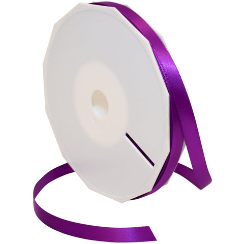 Morex Ribbon Neon Brights Satin, 3/8-inch by 50-Yard, Bright Purple 3/8" x 50 Yd