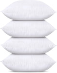 Utopia Bedding Throw Pillow Inserts (Set of 4, White), 22 x 22 Inches Pillow Inserts for Sofa, Bed and Couch Decorative Stuffer Pillows 22X22 Inch (Pack of 4)