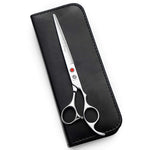 Purple Dragon 4“/5"/5.5"/6"/6.5"/7"/7.5"/8"/9"/10" Sharp Edge Salon Hair Cutting Shears - Pet/Dog Grooming Scissors with Bag - Perfect for Barber or Pet Groomer 7.5 inch
